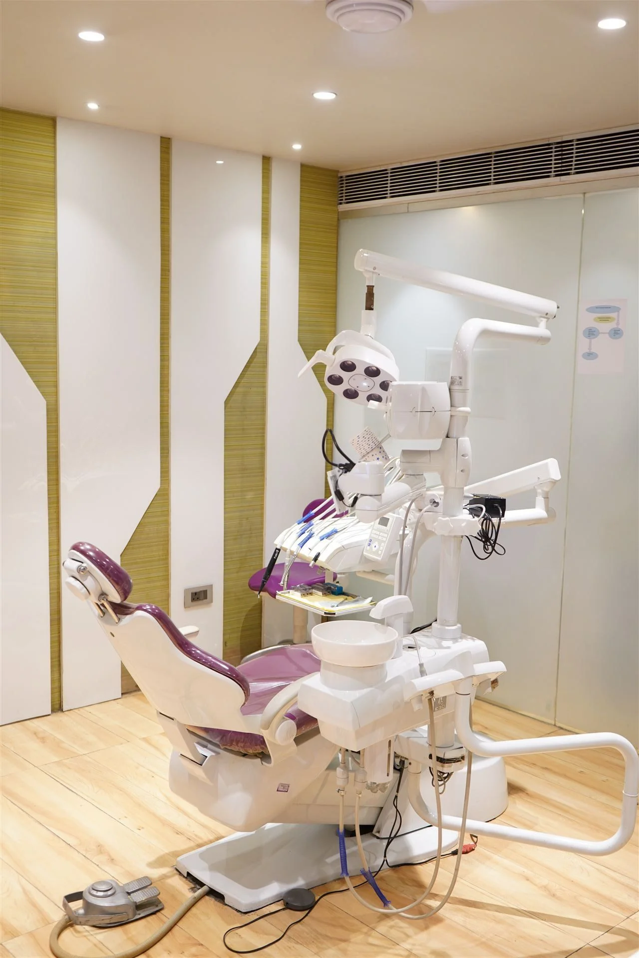 Modern consultation room interior at Radix Cosmo Dental, Nirman Vihar, East Delhi